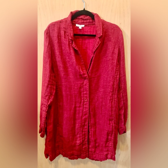 Eileen Fisher Organic Linen Tunic/Jacket - Picture 1 of 4